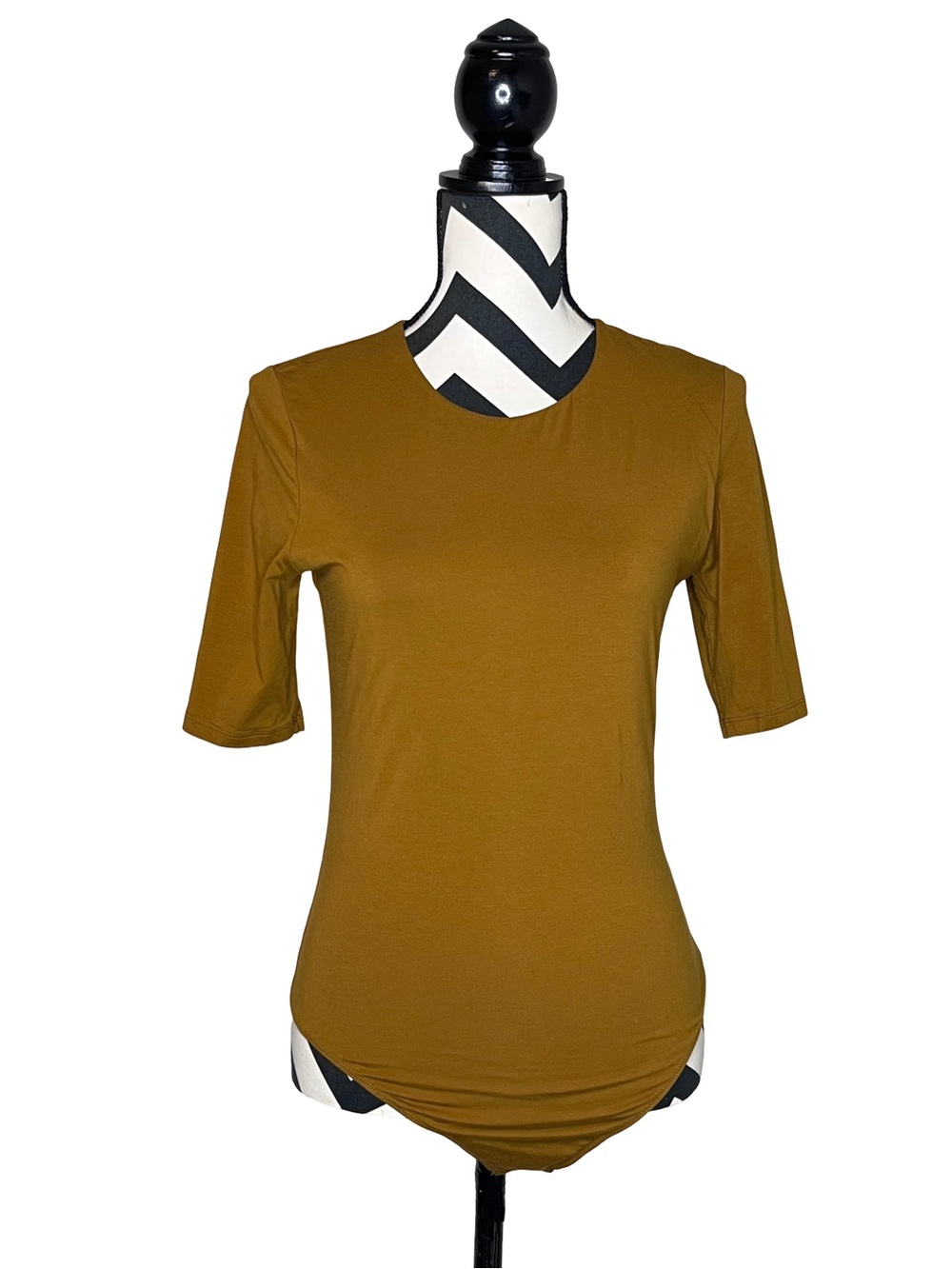 Everlane Ochre Short-Sleeve Bodysuit Sz L